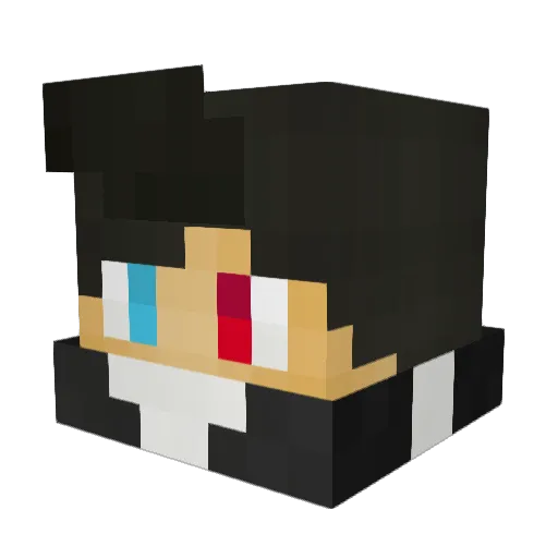 TradeAtix_ Minecraft avatar head, 3D render