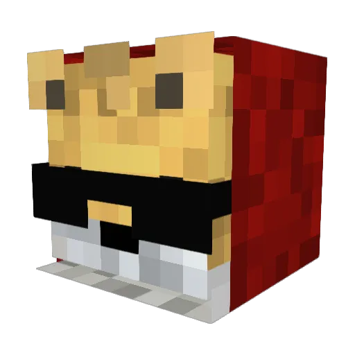 TradeLane Minecraft avatar head, 3D render