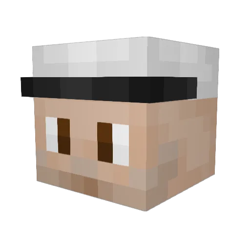 TraderSamwise Minecraft avatar head, 3D render