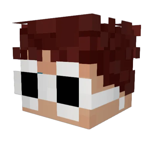TradesManda Minecraft avatar head, 3D render