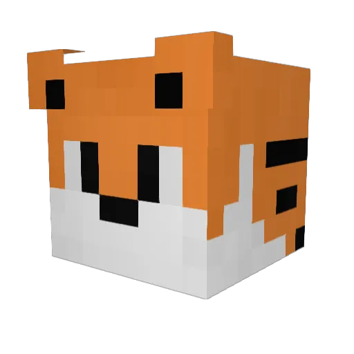 Tradxrs Minecraft avatar head, 3D render