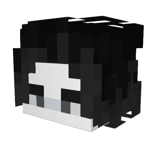 Traenenmacher Minecraft avatar head, 3D render
