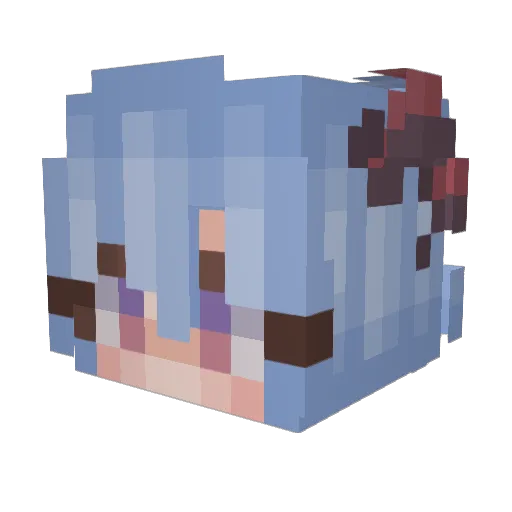 Traffa Minecraft avatar head, 3D render