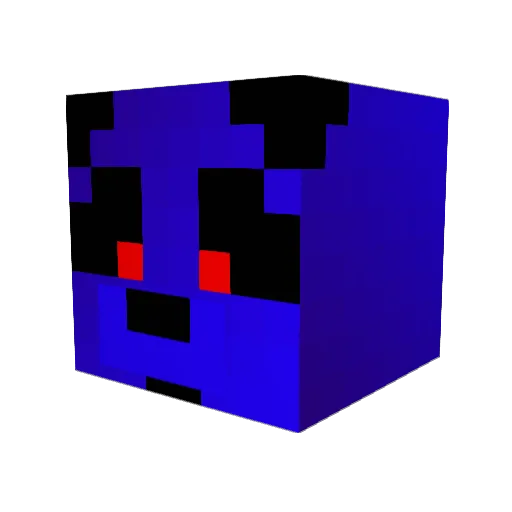 TraffyTV Minecraft avatar head, 3D render