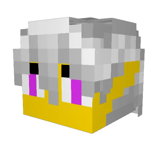 TraficHat Minecraft avatar head, 3D render