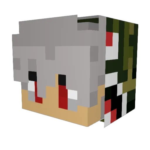 Trafic_64 Minecraft avatar head, 3D render