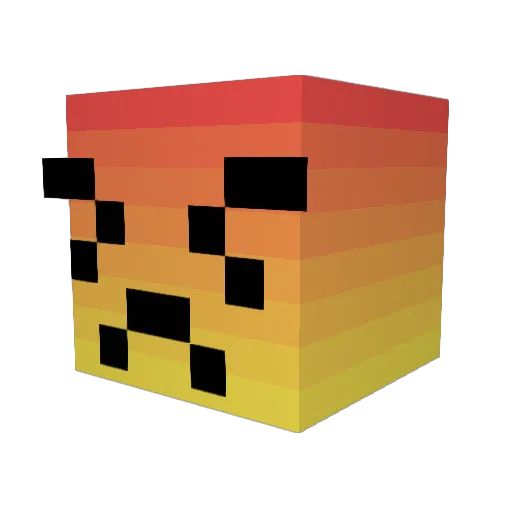TragVag Minecraft avatar head, 3D render