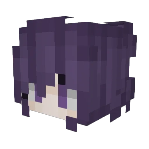 Tragic Minecraft avatar head, 3D render