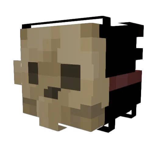 Tragicccc Minecraft avatar head, 3D render