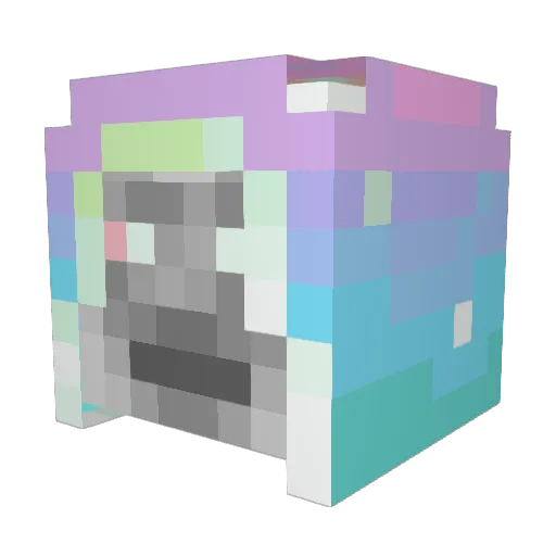 Traiectus Minecraft avatar head, 3D render