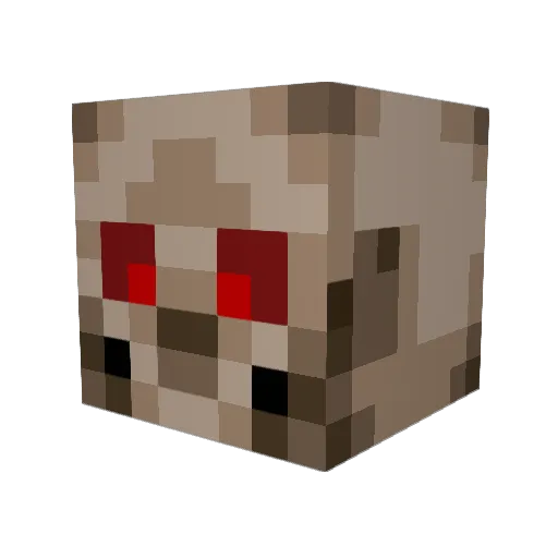 Traihard Minecraft avatar head, 3D render