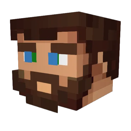 TrailBlazerHQ Minecraft avatar head, 3D render