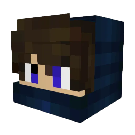 Trailmasteer Minecraft avatar head, 3D render