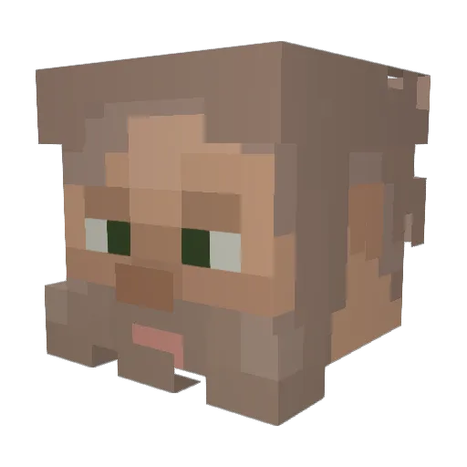 Trailso123 Minecraft avatar head, 3D render