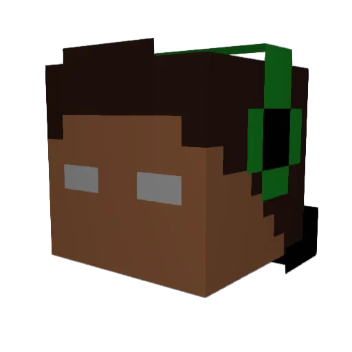Traim_ Minecraft avatar head, 3D render