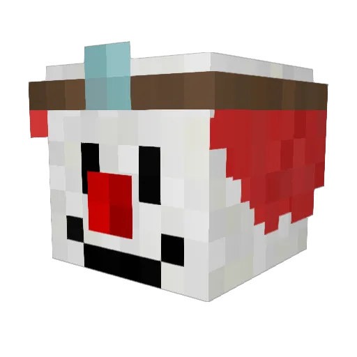 TrainGuy09 Minecraft avatar head, 3D render