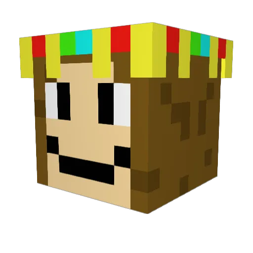 TrainedTwin81 Minecraft avatar head, 3D render