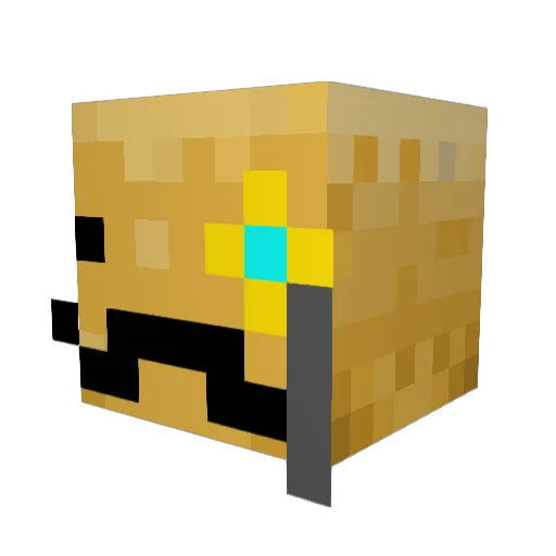 Trainedpotatoes Minecraft avatar head, 3D render