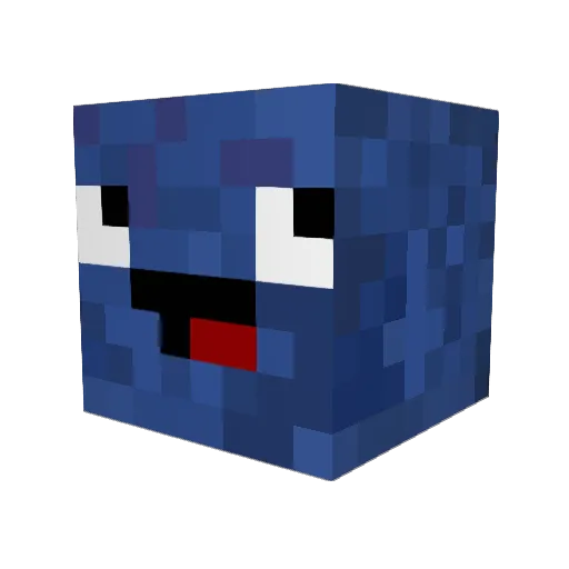 TrainingPads Minecraft avatar head, 3D render