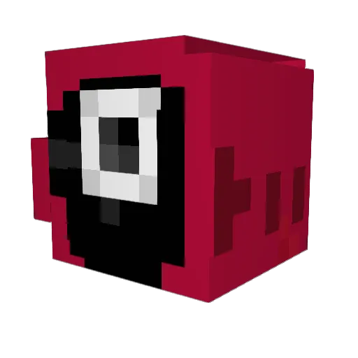 Trainingwarfaze Minecraft avatar head, 3D render