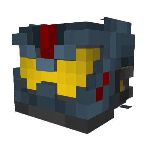Trainman4018_ Minecraft avatar head, 3D render