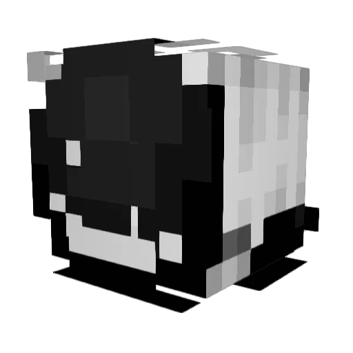 Trainquility Minecraft avatar head, 3D render