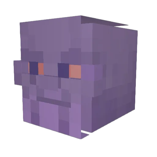 Trainsurf Minecraft avatar head, 3D render