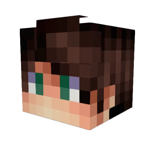 TrainzAlt Minecraft avatar head, 3D render