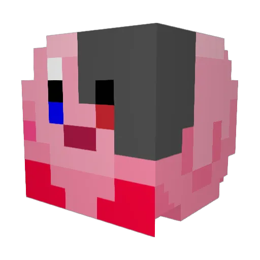 Traitor25 Minecraft avatar head, 3D render