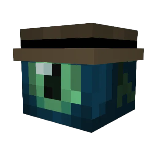 TraitorGame Minecraft avatar head, 3D render