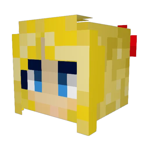 Traitorous_Wench Minecraft avatar head, 3D render