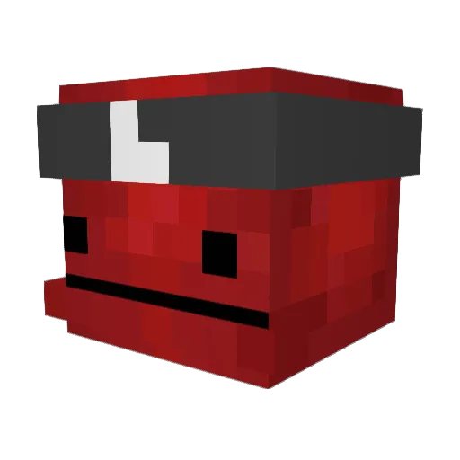 Traixd Minecraft avatar head, 3D render