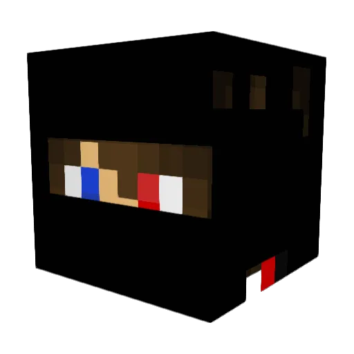 Traizy_ Minecraft avatar head, 3D render