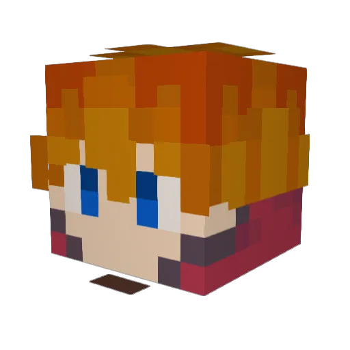 Trajanm8 Minecraft avatar head, 3D render