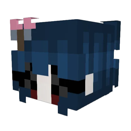 Trakx Minecraft avatar head, 3D render