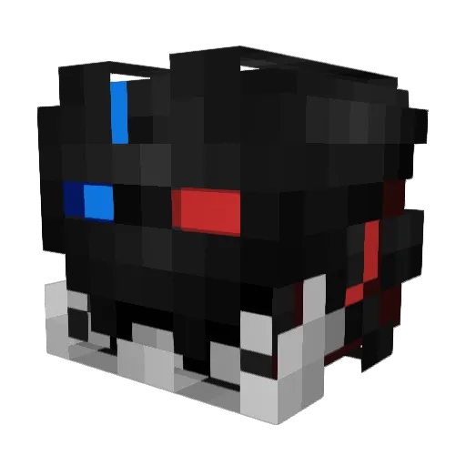 Tramlock Minecraft avatar head, 3D render