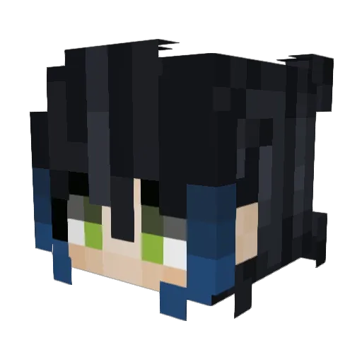 Tramntt Minecraft avatar head, 3D render