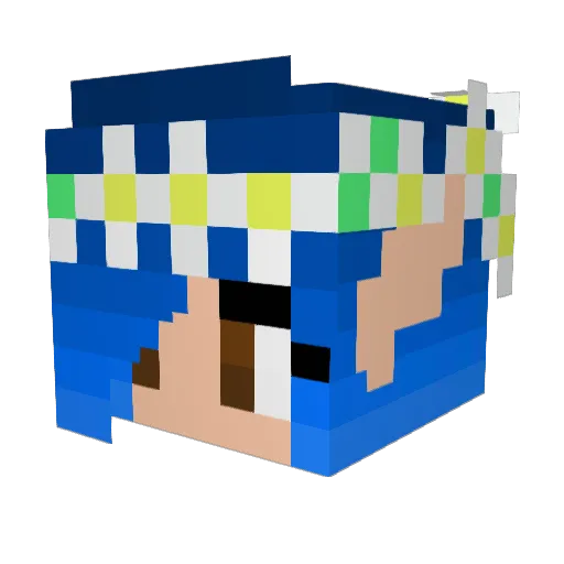 Trampface_90 Minecraft avatar head, 3D render