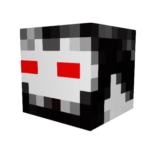 Trampn Minecraft avatar head, 3D render
