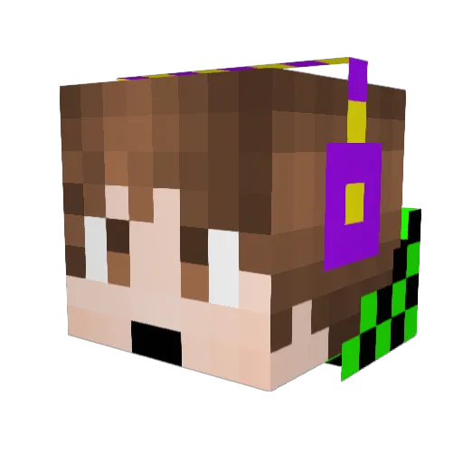TranStar123 Minecraft avatar head, 3D render
