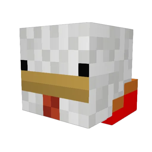 TranZiX Minecraft avatar head, 3D render
