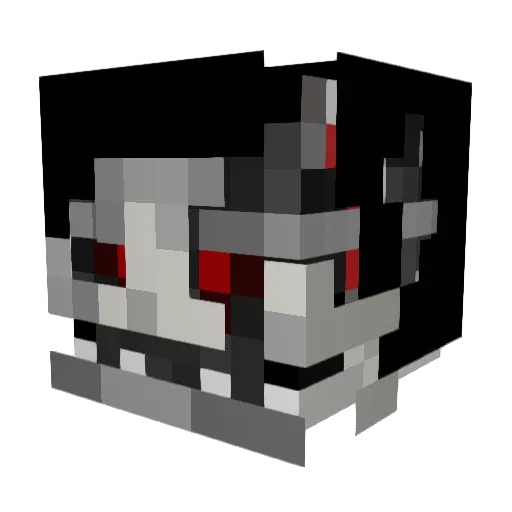 Trance_Palette Minecraft avatar head, 3D render