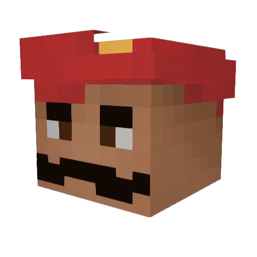 Tranksb Minecraft avatar head, 3D render