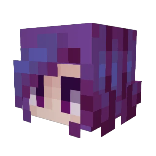 TranquilRaindrop Minecraft avatar head, 3D render