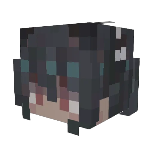 Tranquil_Sarua Minecraft avatar head, 3D render