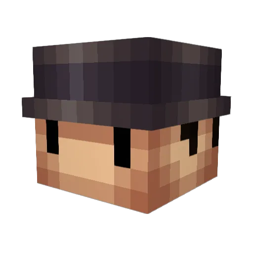 Trans_Hans Minecraft avatar head, 3D render
