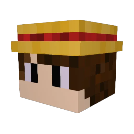 TransferMojangAC Minecraft avatar head, 3D render
