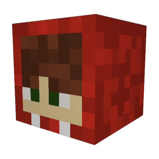 Tranz2 Minecraft avatar head, 3D render
