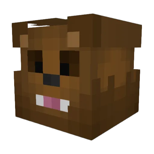 TrapFart Minecraft avatar head, 3D render