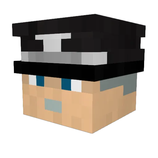 TrapGodSloughter Minecraft avatar head, 3D render
